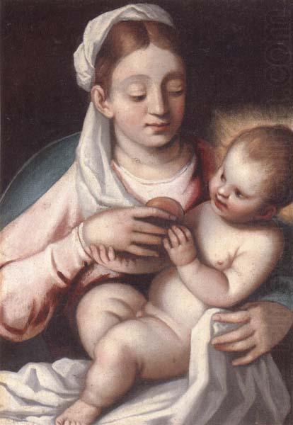 The madonna and child, unknow artist